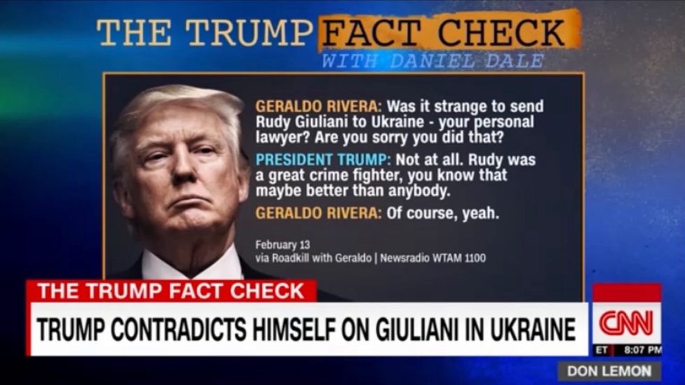 Trump openly admits sending Giuliani to Ukraine days after impeachment acquittal