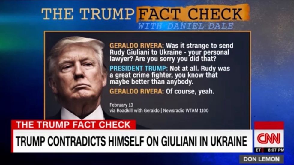 Trump openly admits sending Giuliani to Ukraine days after impeachment acquittal