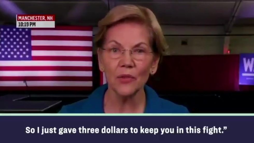 Elizabeth Warren recounts accepting money from poor student