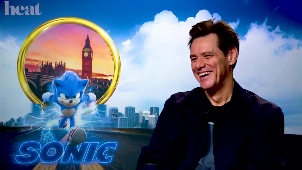 Jim Carrey tells a female journalist that she is 'on his bucket list' during interview