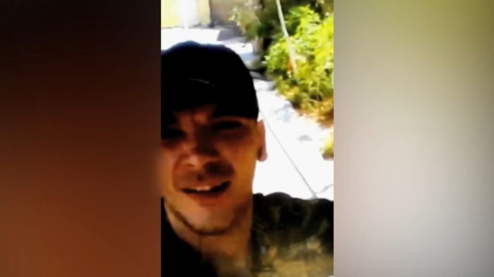 Footage of Merseyside man Aidan James with Kurdish fighters in Syria