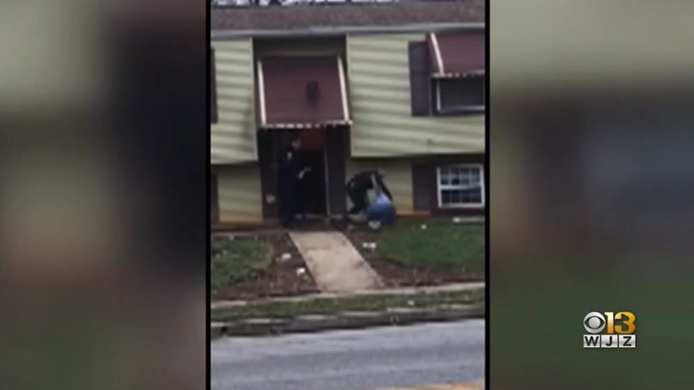 Anger as Baltimore police officer filmed throwing 76-year-old grandmother to the ground