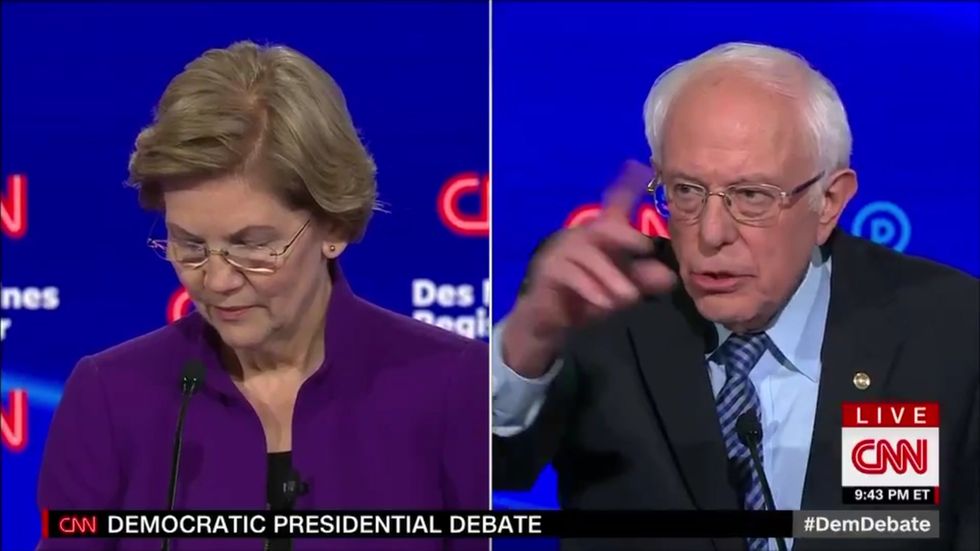 Bernie Sanders denies telling  Elizabeth Warren in 2018 that a woman couldn’t be elected President