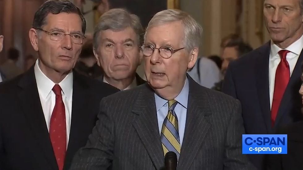 Mitch McConnell announces Trump impeachment trial will begin 21 January