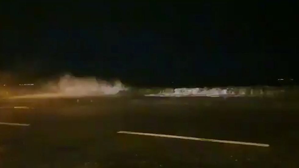 Footage from Galway as Storm Brendan arrives in Ireland