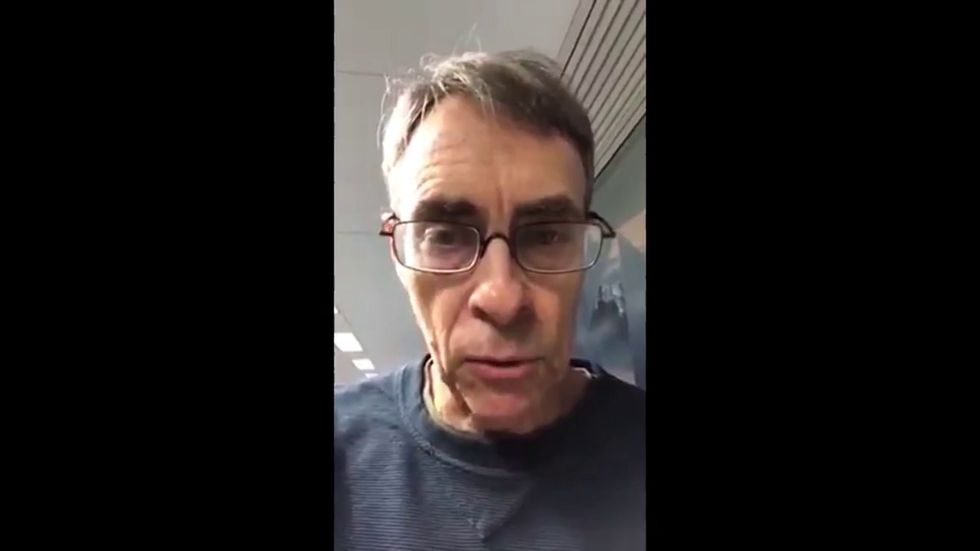 Human Rights Watch director Kenneth Roth responds after being told he cannot enter Hong Kong