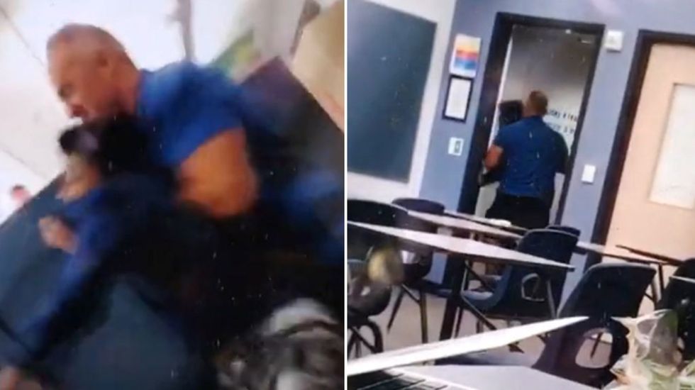 Teacher Jeffrey Paffumi throws student out of class
