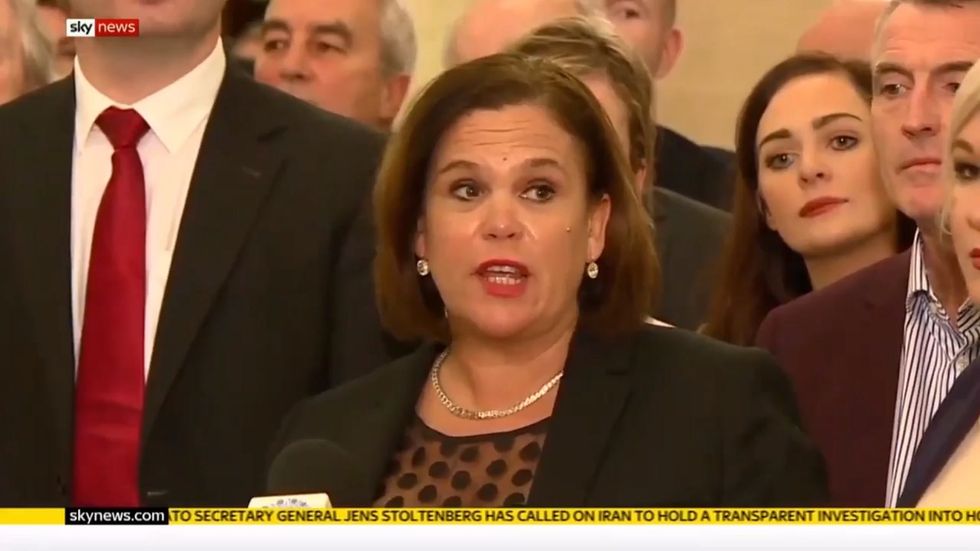 Sinn Fein's Mary Lou McDonald announces return to power-sharing