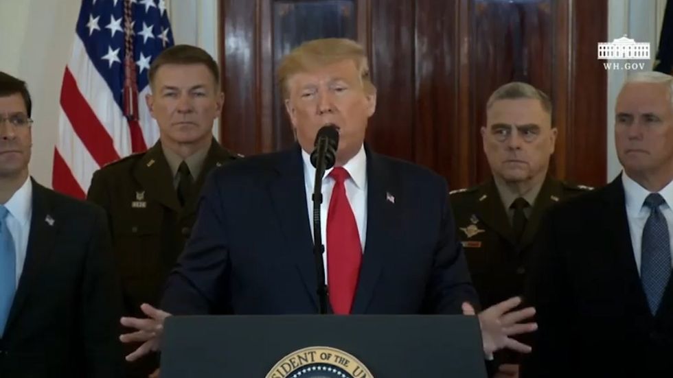 Donald Trump can't say 'tolerated' during his remarks on Iran missile attacks