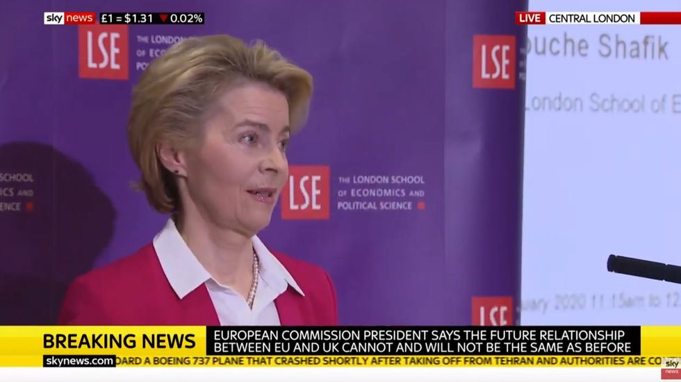  EU president Ursula von der Leyen tells Britain’s youth not to 'settle for ‘isolation’