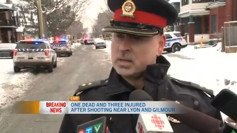 Ottawa shooting: Police give statement as gunman on run after one shot dead and more injured in Canadian capital