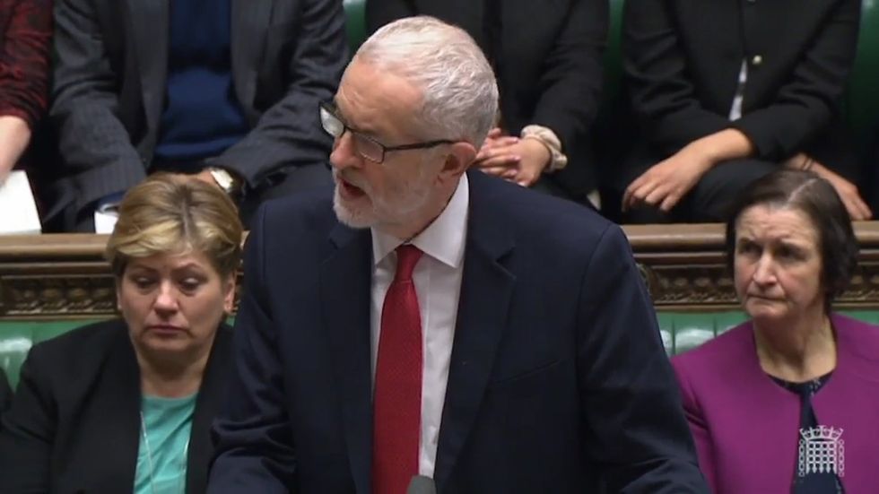 Jeremy Corbyn speaks in parliament on Iran crisis
