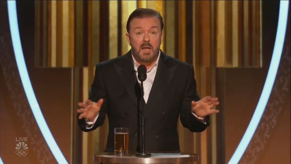 Ricky Gervais calls out Apple's 'Chinese sweatshops' at Golden Globes