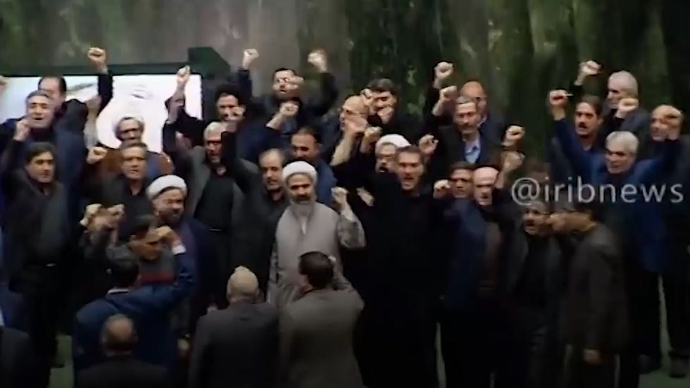 MPs in Iranian parliament chant 'death to America'