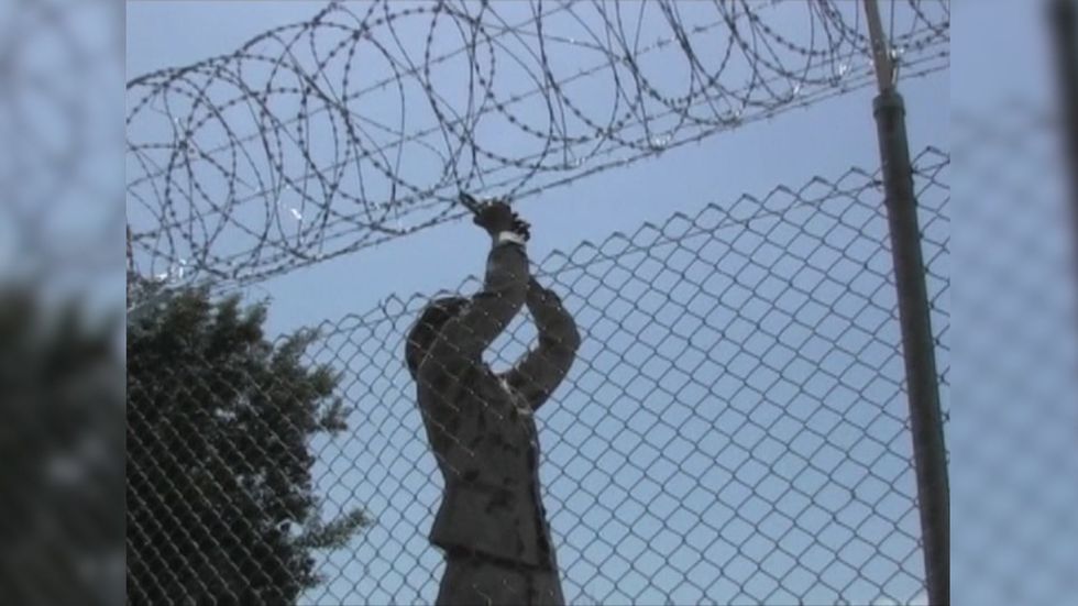 Archive footage shows Camp Simba military base used by US and Kenyan troops