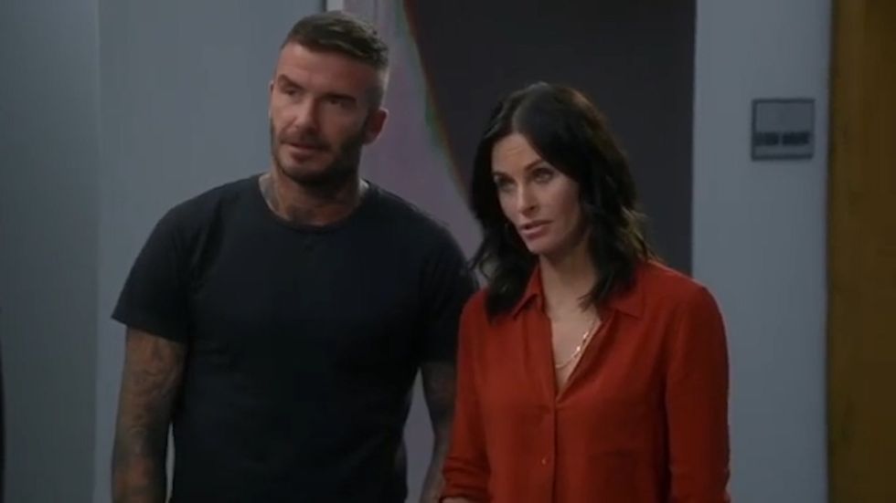 David Beckham and Courteney Cox cameo in Modern Family