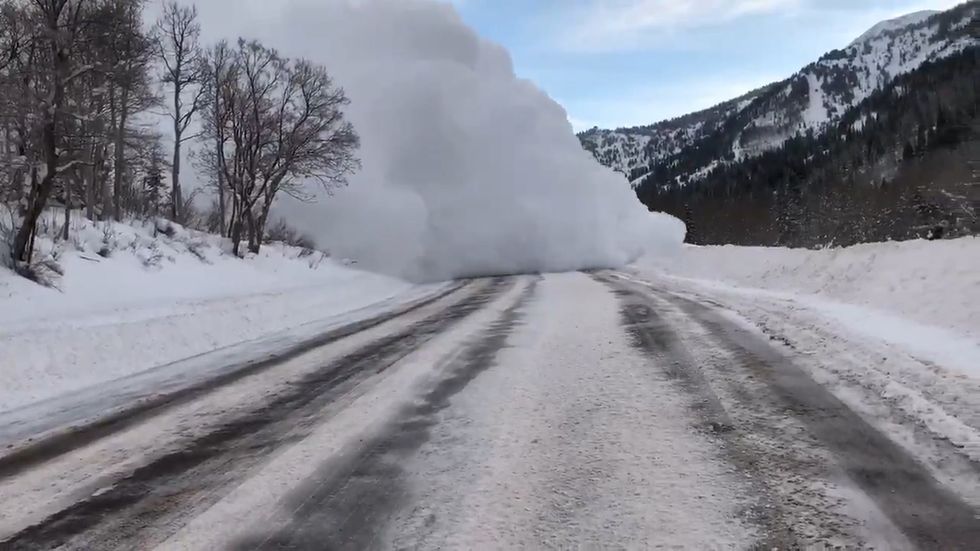 Incredible video shows what a human-made avalanche looks like