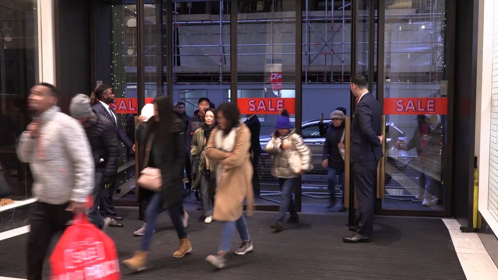 Shoppers descend on Selfridges in London for Boxing Day sales