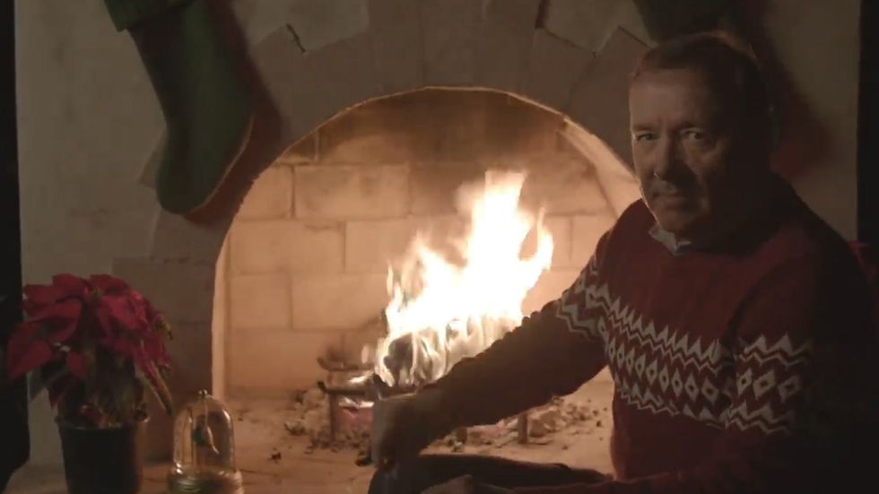 Kevin Spacey posts another Christmas video as Frank Underwood