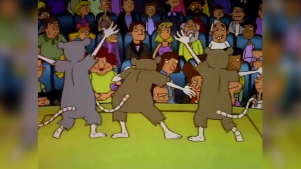 Helga goes to see parody of Cats in Hey Arnold! episode