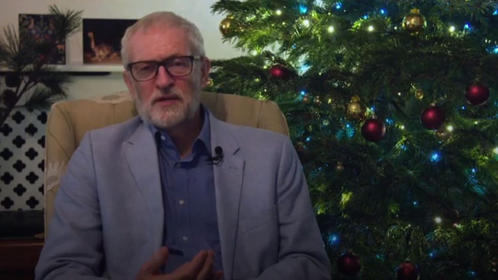 Jeremy Corbyn laments difficult year in Christmas message