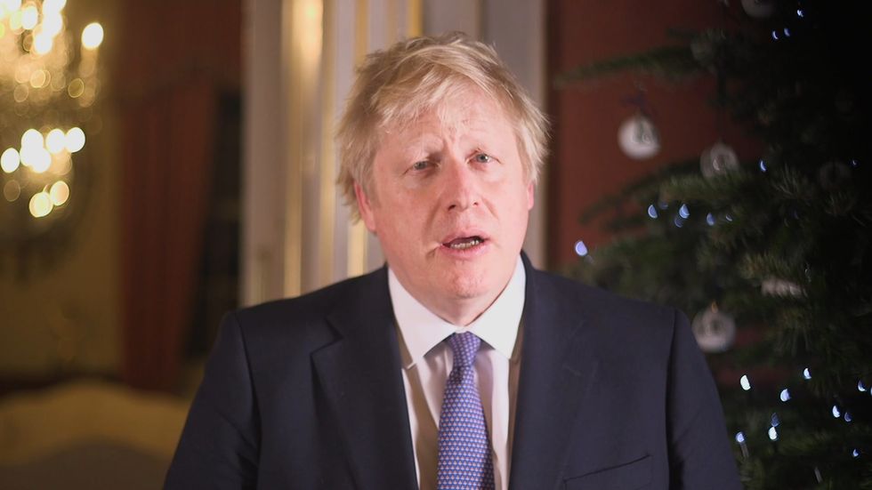 Prime Minister Boris Johnson gives his 2019 Christmas message