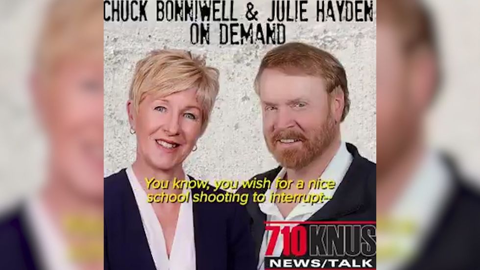 Colorado radio host says a 'nice school shooting' would be a good distraction from impeachment