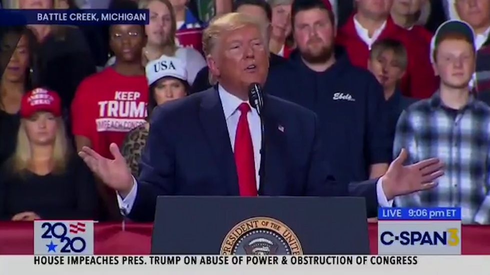Trump blasts Michigan congresswoman for voting to impeach him after he allowed state funeral for her husband