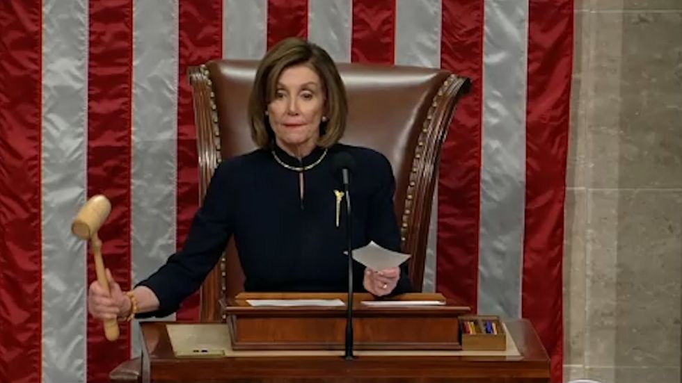 Speaker Nancy Pelosi announces impeachment Article II is adopted, charging President Donald Trump with obstruction of Congress