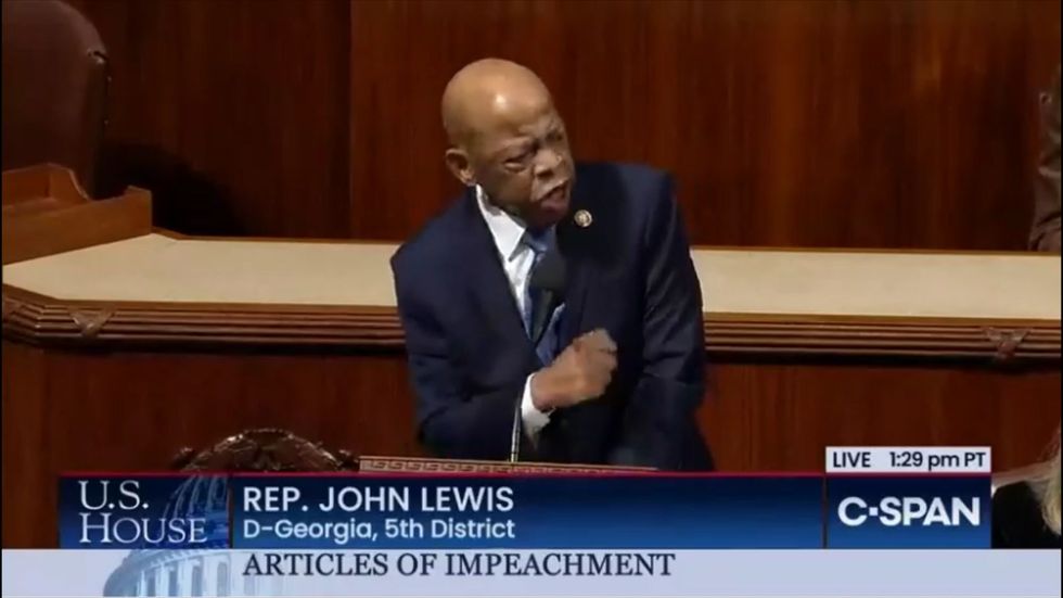 John Lewis: 'When you see something that is not right, not just, not fair, you have a moral obligation to say something'