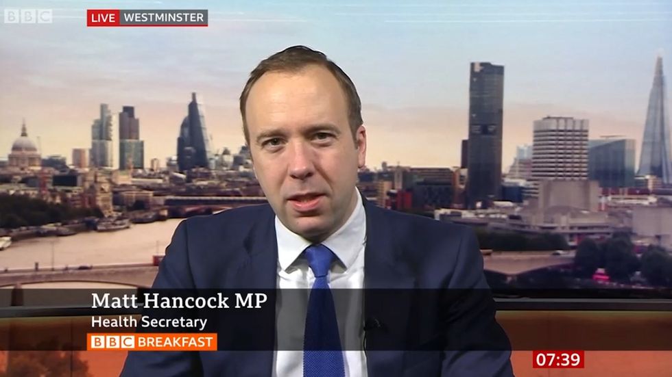 Health Secretary Matt Hancock attempts to clarify the government's policy on 50,000 more nurses 