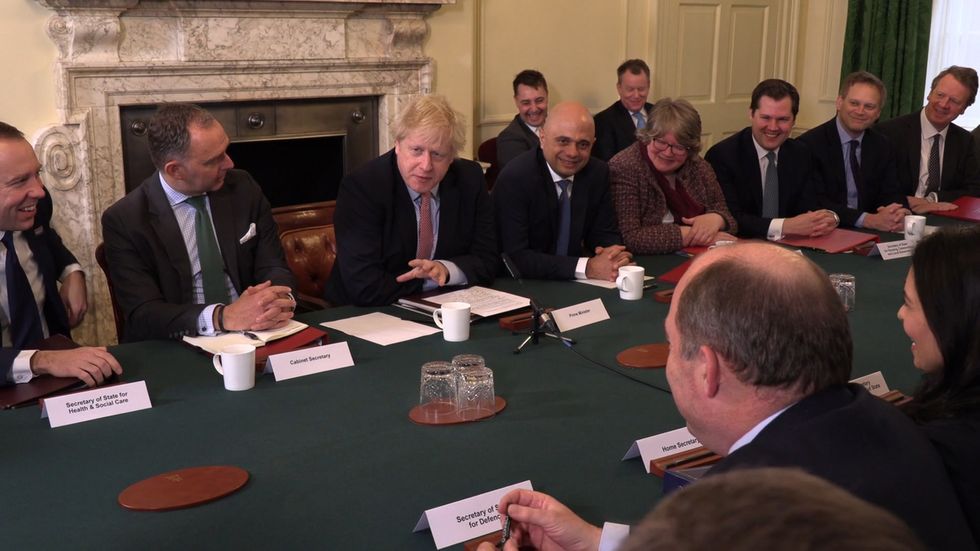 'How many new hospitals are we going to build?' Boris Johnson makes his new cabinet recite campaign promises