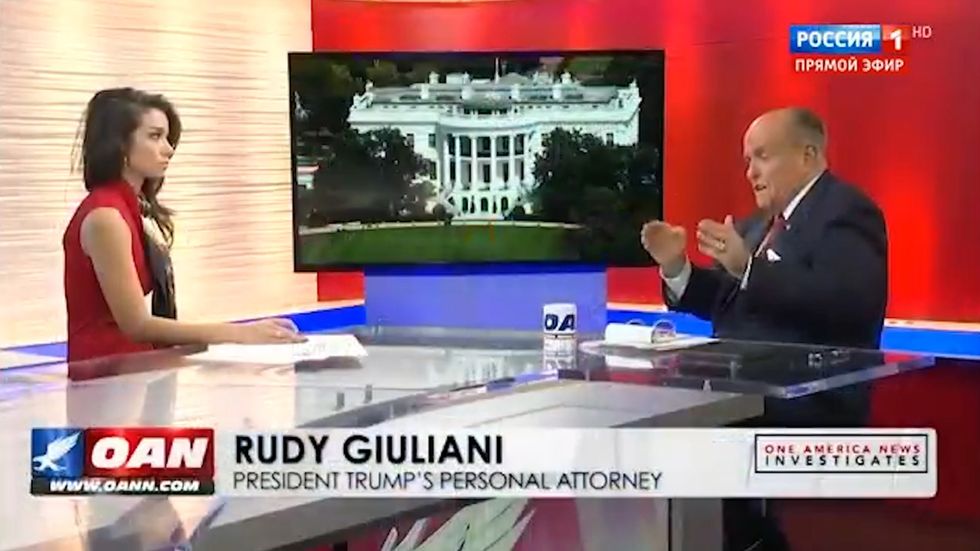 Rudy Giuliani gives interview on Russian state TV