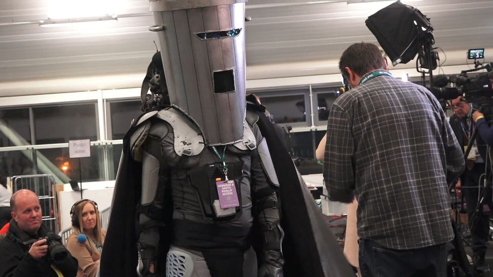 General Election: Count Binface arrives at the Uxbridge count