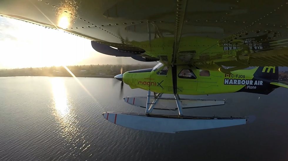 Electric plane makes history in world's first commercial test flight