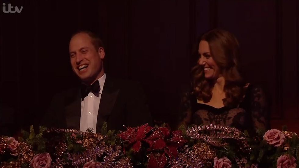 Romesh Ranganathan and Rob Beckett joke about Will and Kate having children at Royal Variety Performance