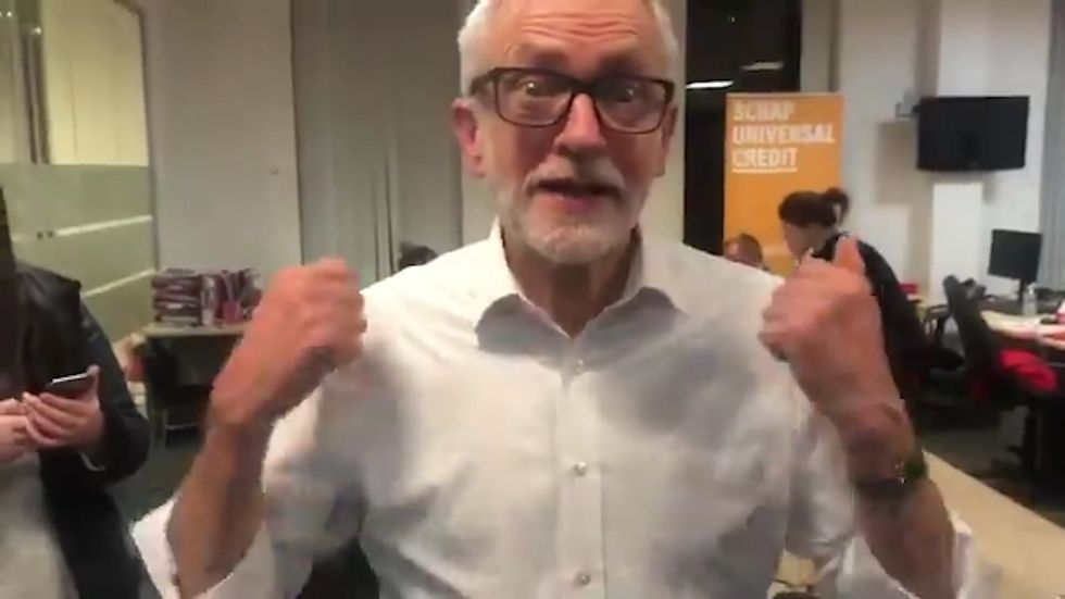 Jeremy Corbyn says 'gay rights!'