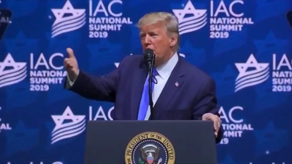 Trump claims pro-Israel group will vote for him to protect their wealth