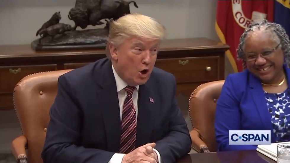 Trump complains new light bulbs make him look orange