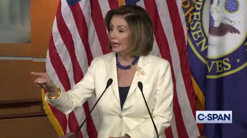 'Don't mess with me when it comes to words like that' Nancy Pelosi asked if she 'hates' Donald Trump