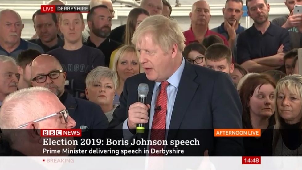 Boris Johnson pressed by Matlock woman on houses being built on flood plains
