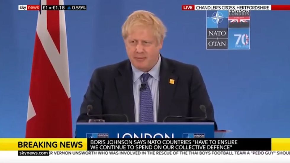 Boris Johnson says suggestion that he and Trudeau were joking about Trump is 'complete nonsense - I don’t know where that’s come from'