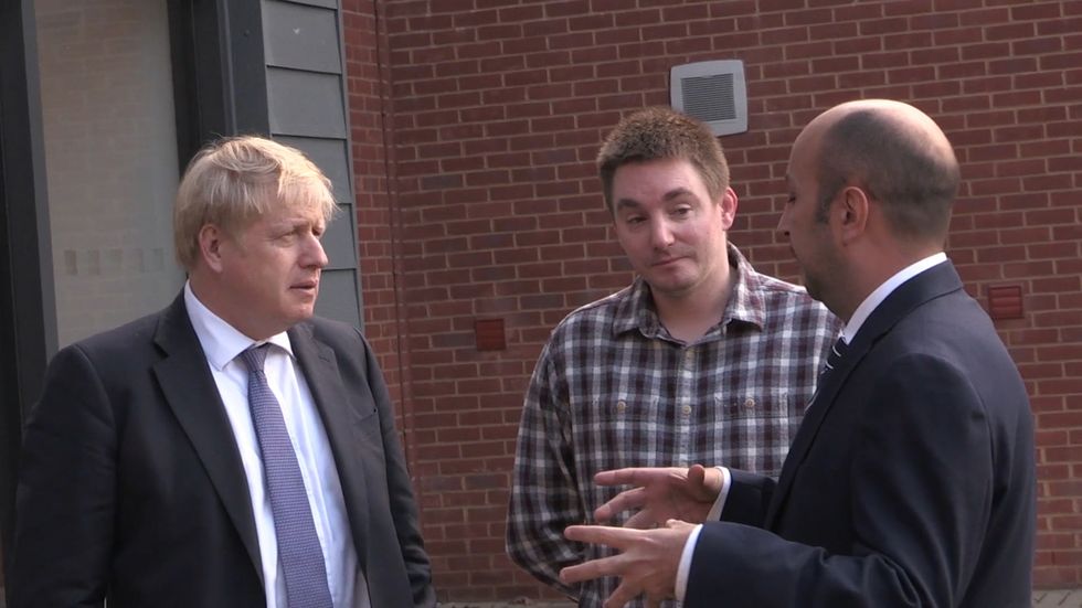 Boris Johnson on the campaign trail in Salisbury