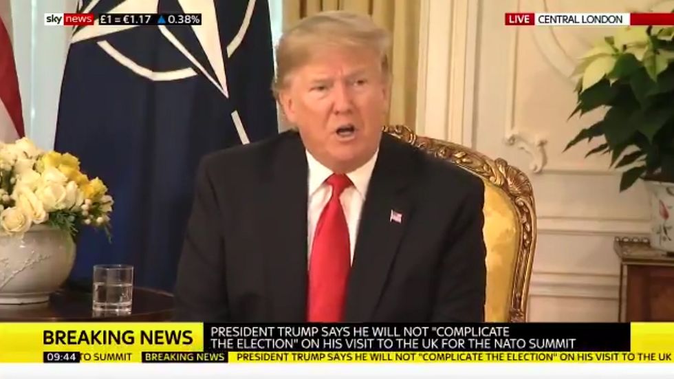 Donald Trump says that he doesn't know where the NHS rumour started