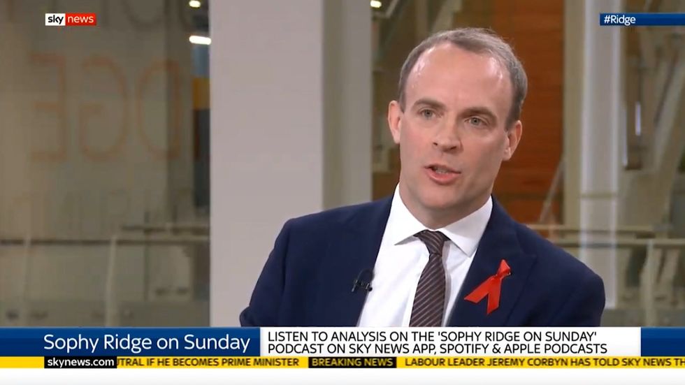 Dominc Raab admits general election polls are tightening