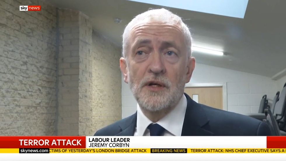 London Bridge terror attack a 'complete disaster', says Jeremy Corbyn