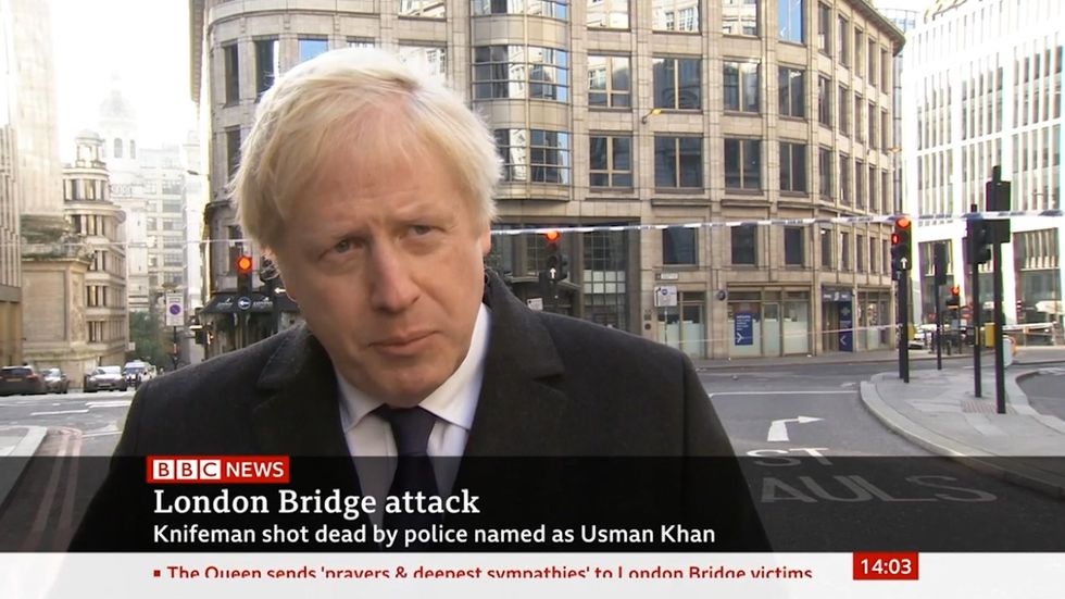 Boris Johnson says he opposes early release following London Bridge terror attack