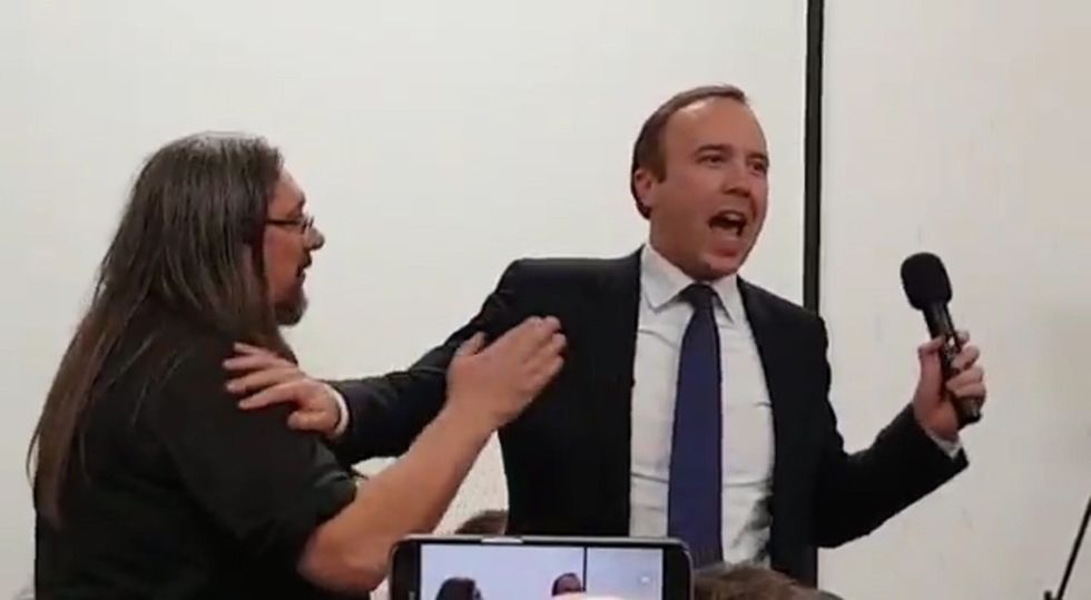 Matt Hancock booed and heckled by crowd as hustings descends into chaos
