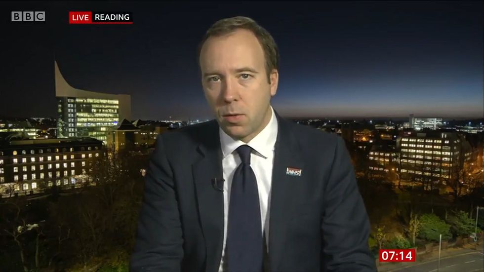Matt Hancock struggles to explain the difference between 'new' and 'more' nurses