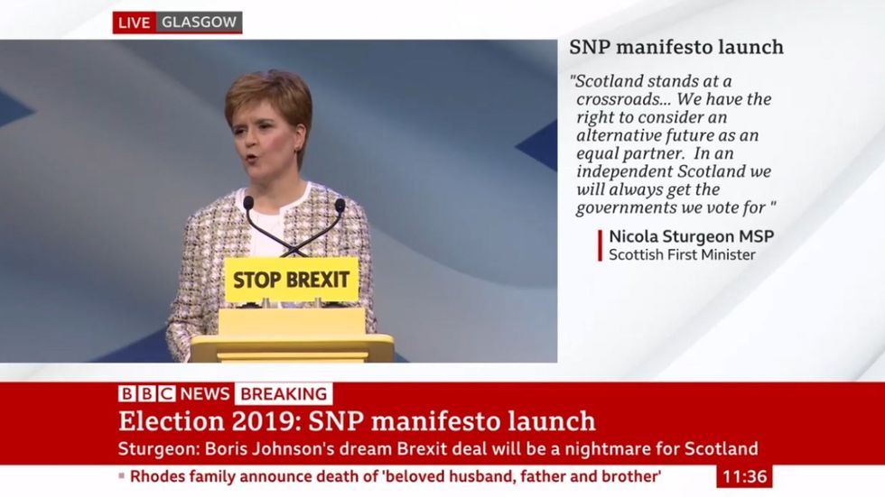 Nicola Sturgeon launches SNP manifesto